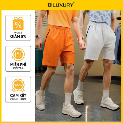 Quần Short Gió Thể Thao Nam Biluxury 1QDGT612 Quần Đùi Gió Nam Form Vừa Vặn Tôn Dáng Basic Mềm Mại