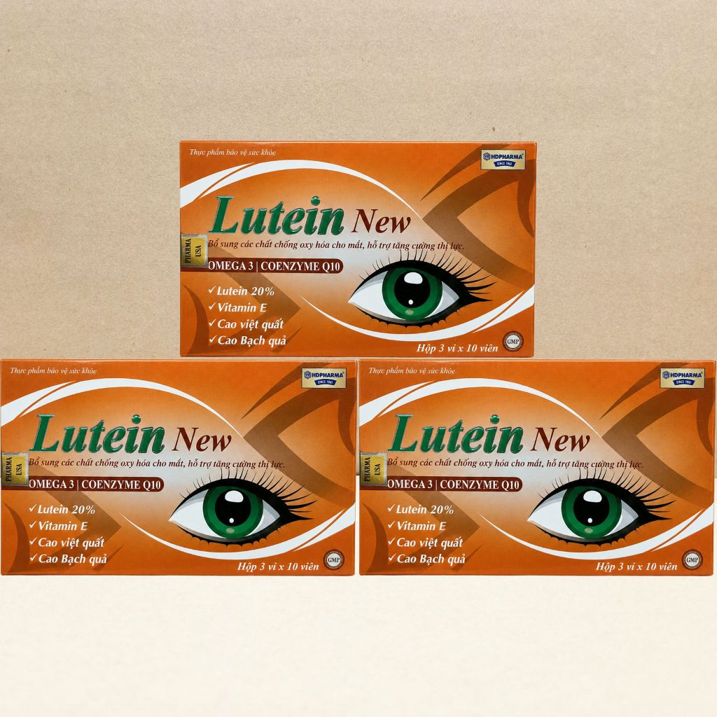Combo 3 Hộp Lutein New Cam - Rostex - Hải Dương - Vitamin Chữa Lành