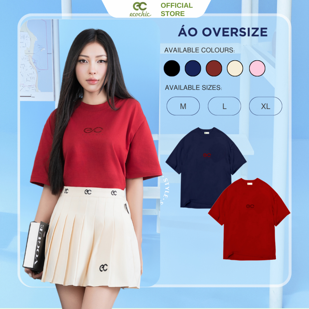 Áo Phông ECOCHIC SSSIZZLE TSHIRT Tee Local Brand Chính Hãng Unisex Form Rộng Oversize Premium Cotton