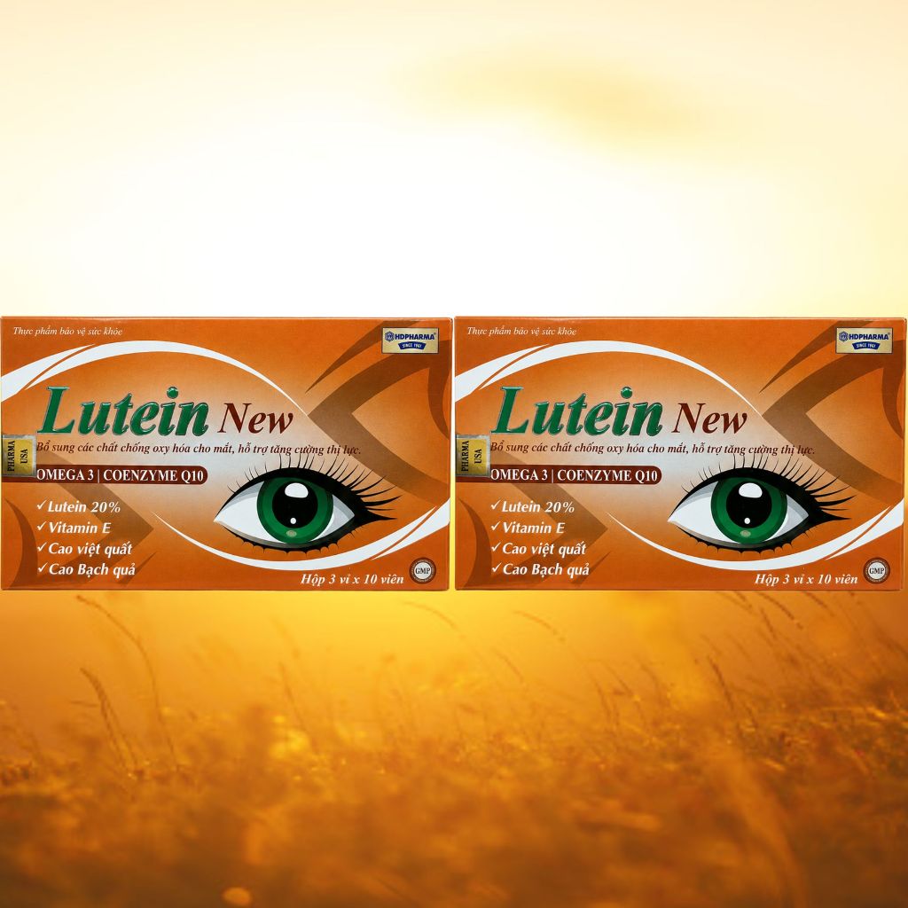 Combo 2 Hộp Lutein New Cam - Rostex - Hải Dương - Vitamin Thanh Lọc