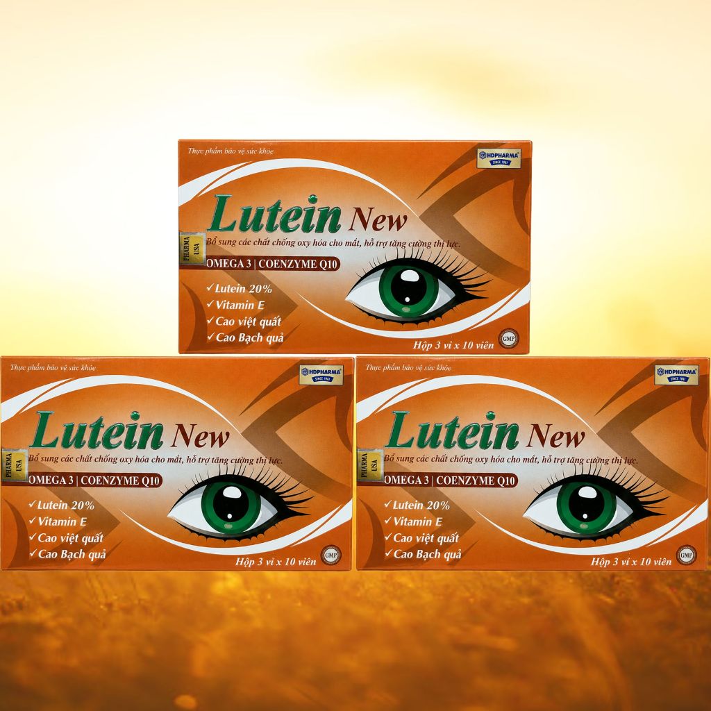 Combo 3 Hộp Lutein New Cam - Rostex - Hải Dương - Vitamin Thanh Lọc