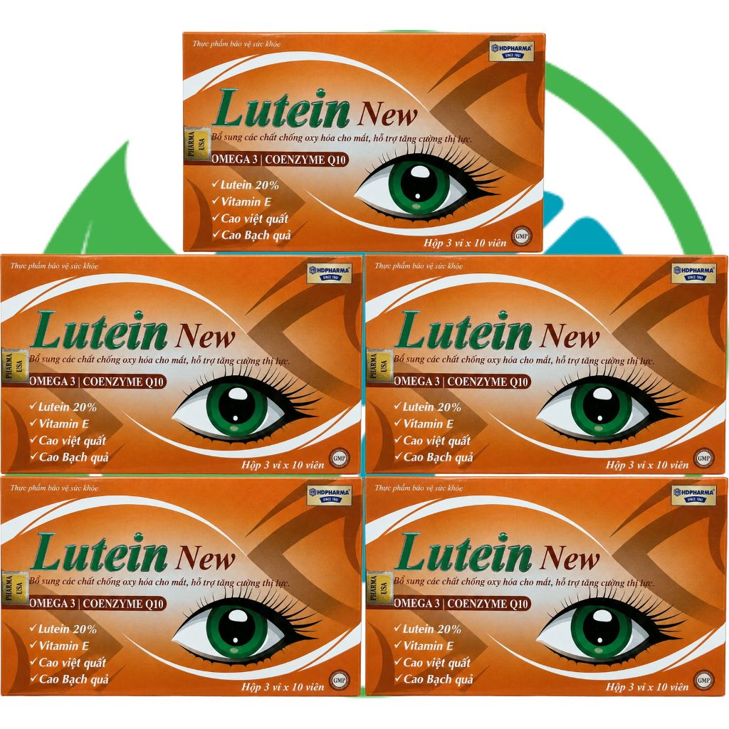Combo 5 Hộp Lutein New Cam - Rostex - Hải Dương - Vitamin Phục Hồi
