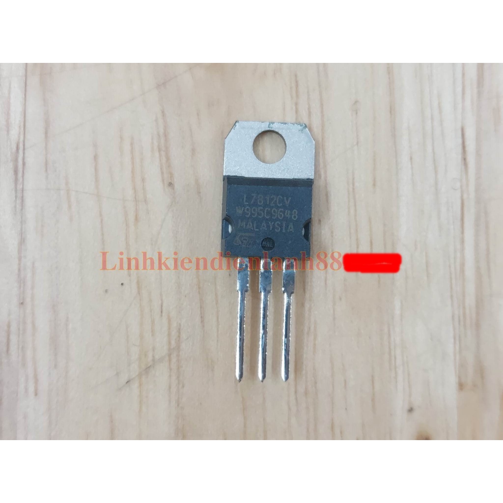 IC ổn áp L7812CV 7812 nhập Malaysia mới chính Hãng ST 100%.