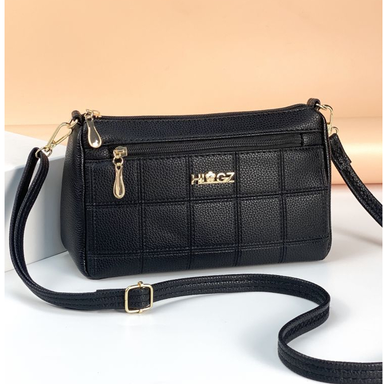 Túi Đeo Chéo Đeo Vai Da Mềm 3 Ngăn Trần Trám Cao Cấp Thời Trang Thanh Lịch MUN STORE GZ1199