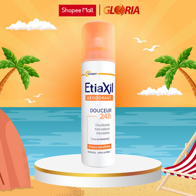 Xịt Khử Mùi Không Muối Nhôm Etiaxil Déodorant Douceur 24H Sans Aluminium 150ml