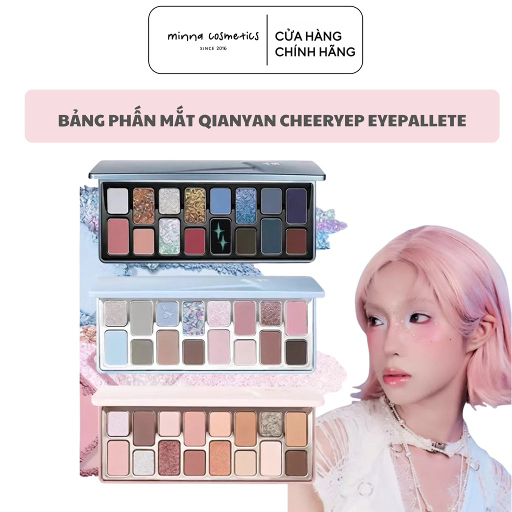 [CHEERYEP] Bảng phấn mắt 16 ô Qianyan Cheeryep Natural Color đa dạng
