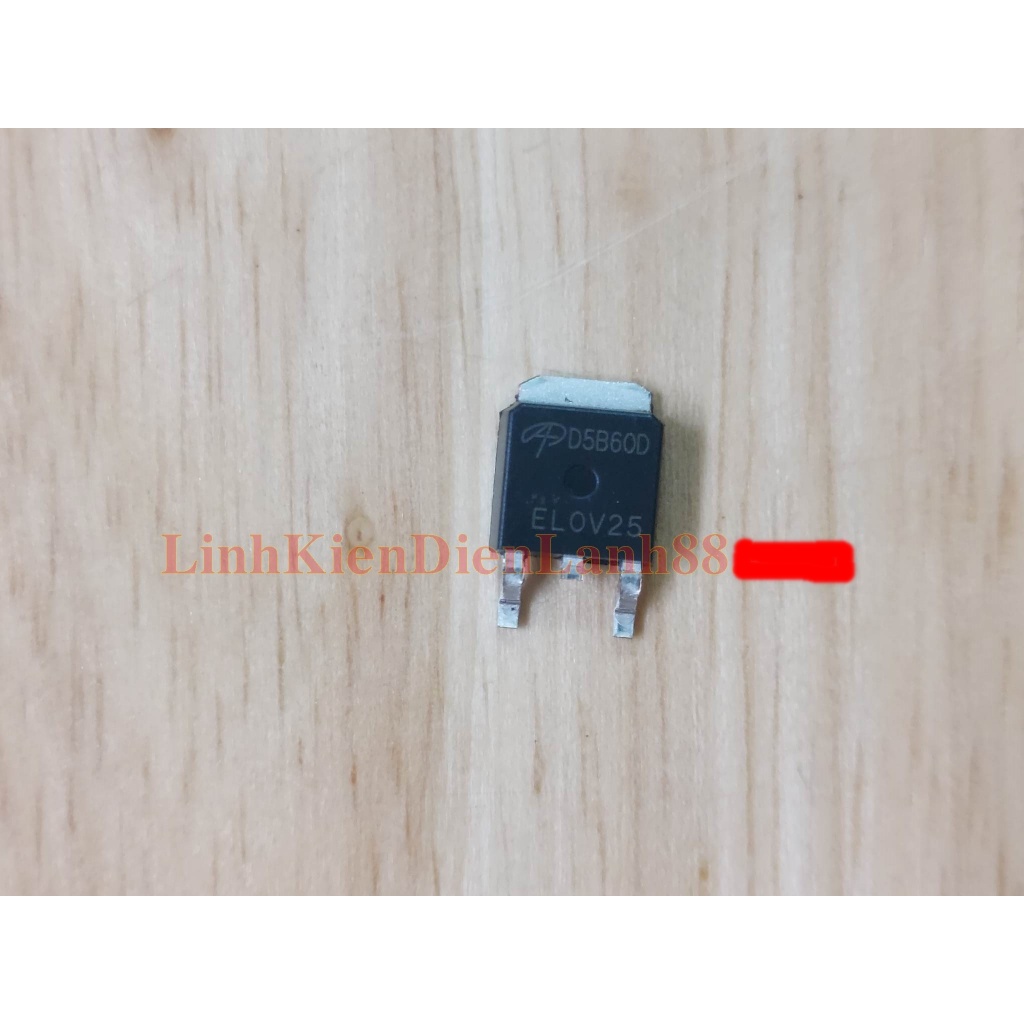 Mosfet AOD5B60D D5B60D TO-252 600V 5A mới chính hãng 100%.