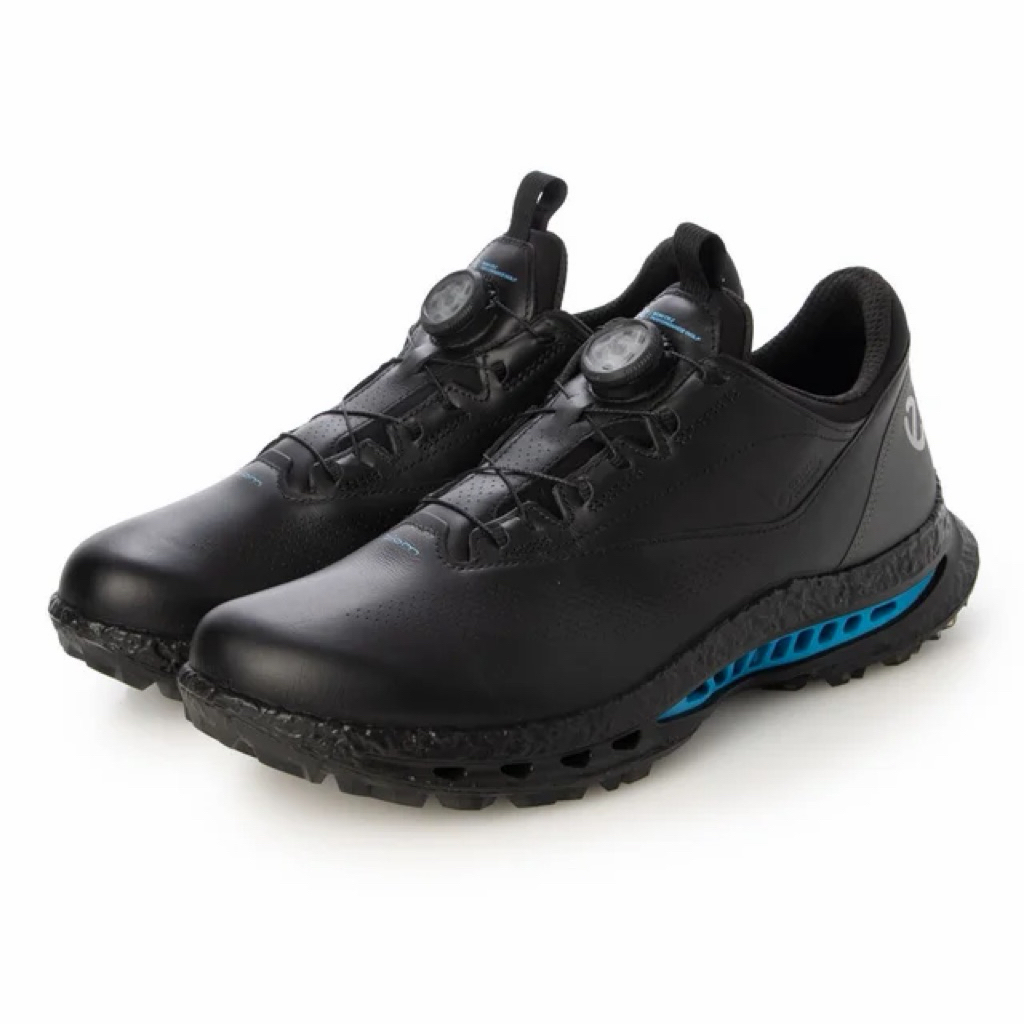 [ECO BIOM C5 BOA] Giày Thể Thao Golf Nam Khoá Dây Vặn BOA - Phiên Bản Màu Đen | Men’s Golf Shoes Hội