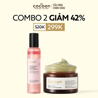 [MUA 2 GIẢM 43%] Combo Tinh chất xịt dưỡng sen Hậu Giang 200ml & Mặt nạ bí đao  30ml