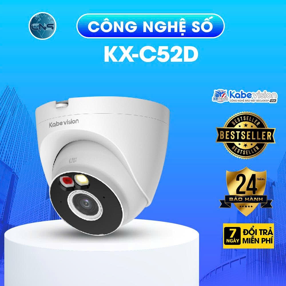 Camera IP WiFi dome 5MP KBVISION KX-C52D - BẢO HÀNH CHÍNH HÃNG 2 NĂM
