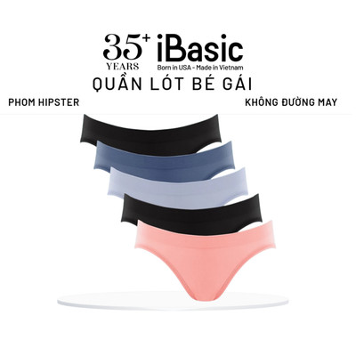  Combo 5 Quần lót bé gái iBasic không đường may seamless phom hipster lưng thấp PANG024