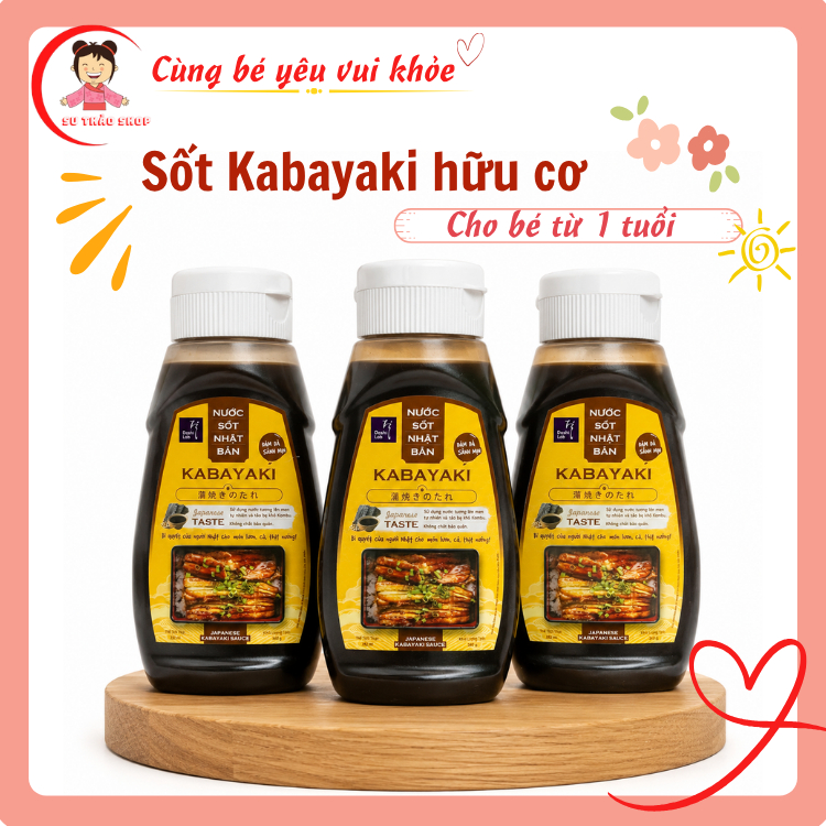 Nước Sốt Kabayaki Dashi Lab Nhật Bản Cho Bé Từ 1 Tuổi Chai 347g