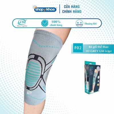 Bó Gối Thể Thao F02 Sử Dụng Công Nghệ Đan 3D, Màu Xanh - Đen [United Medicare] [1 Cặp]