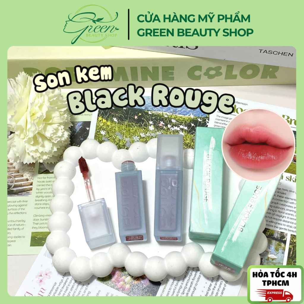 Son Kem Lì Black Rouge Double Layer Over Velvet Ver 3 Màu Đỏ Thẫm DL17 4.1g