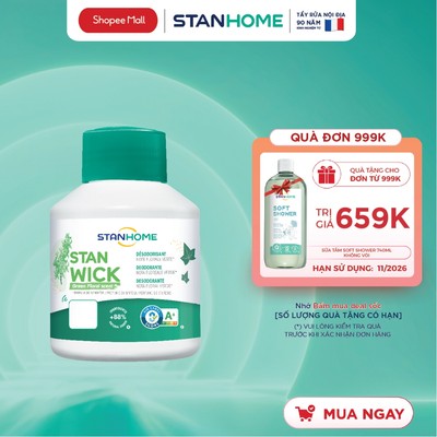 Sáp Thơm Khử Mùi Ô Tô Hương Hoa Cỏ Mùa Xuân  Stanhome Green Floral 250ml