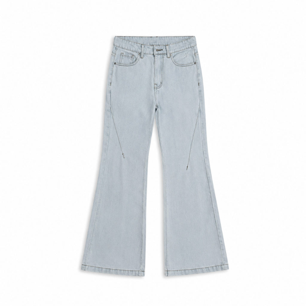 LOE LIGHT SMOKE FLARED JEANS WASH VER 1 - Quần jeans ống loe wash Whose Studio 1799