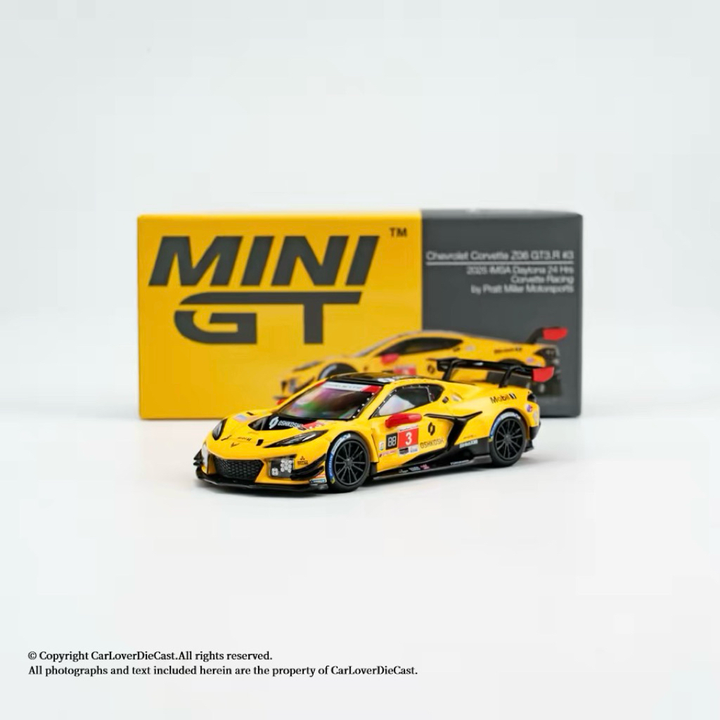 Mô Hình Xe Chevrolet Corvette Z06 GT3.R MiniGT 1:64 – Phiên Bản Đua