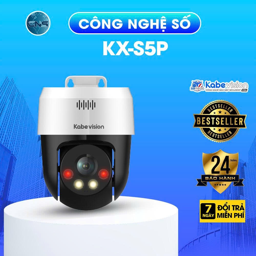 Camera PoE quay quét 5MP KBVISION KX-S5P - BẢO HÀNH CHÍNH HÃNG 2 NĂM