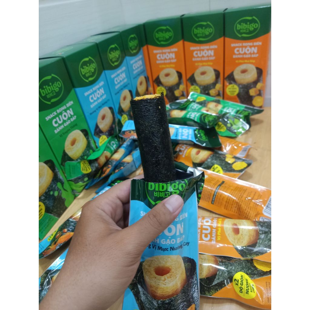Rong biển cuộn bánh gạo Bibigo
