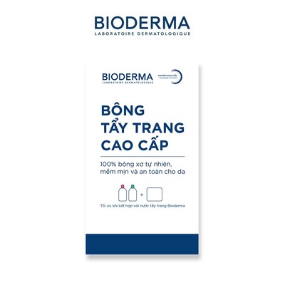 [Quà tặng không bán] Bông tẩy trang cao cấp Bioderma 50 miếng (Phiên bản 2026)