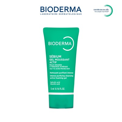 [QUÀ TẶNG KHÔNG BÁN] Gel rửa mặt làm sạch sâu và giảm mụn Bioderma Sébium Gel moussant actif - 5ml