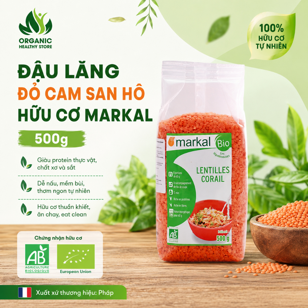 Đậu lăng hữu cơ Markal/ Parliament Organic Lentils
