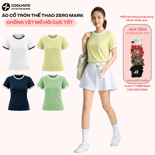 [TẶNGCỘTTÓC] Áo Tshirt Coolmate Pickleball nữ cổ tròn ZeroMark Chống vệt mồ hôi cực tốt, thoáng khí co giãn