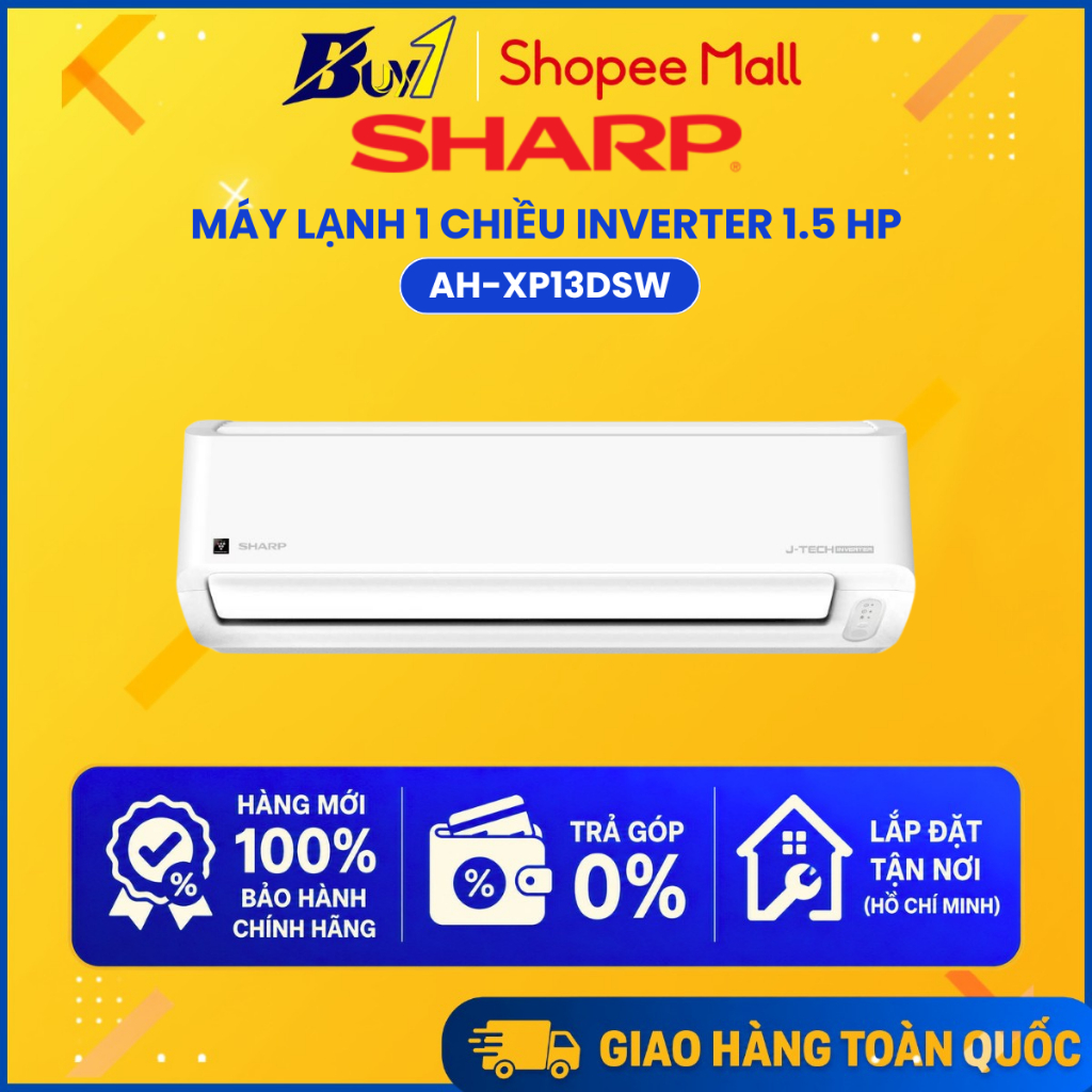 AH-XP13DSW - Máy lạnh Sharp Inverter 1.5 HP AH-XP13DSW - Hàng chính hãng