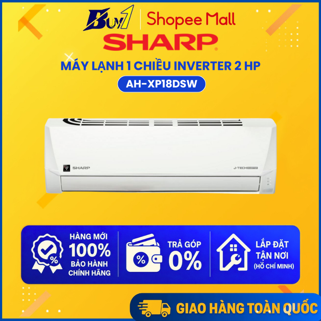 AH-XP18DSW - Máy lạnh Sharp Inverter 2 HP AH-XP18DSW - Hàng chính hãng
