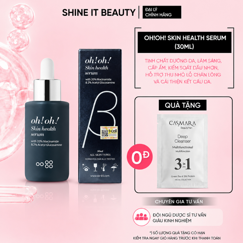 Tinh Chất OH OH Skin Health Serum (with 20% Niacinamide & 2% Acetyl)