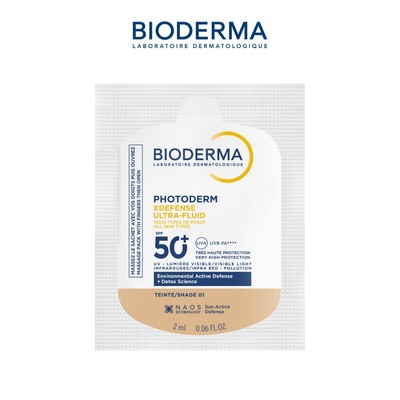 [Quà tặng không bán] Sữa chống nắng Bioderma phổ rộng ráo mịn Photoderm XDefense Ultra-fluid SPF50+ 2ml (Màu Beige)