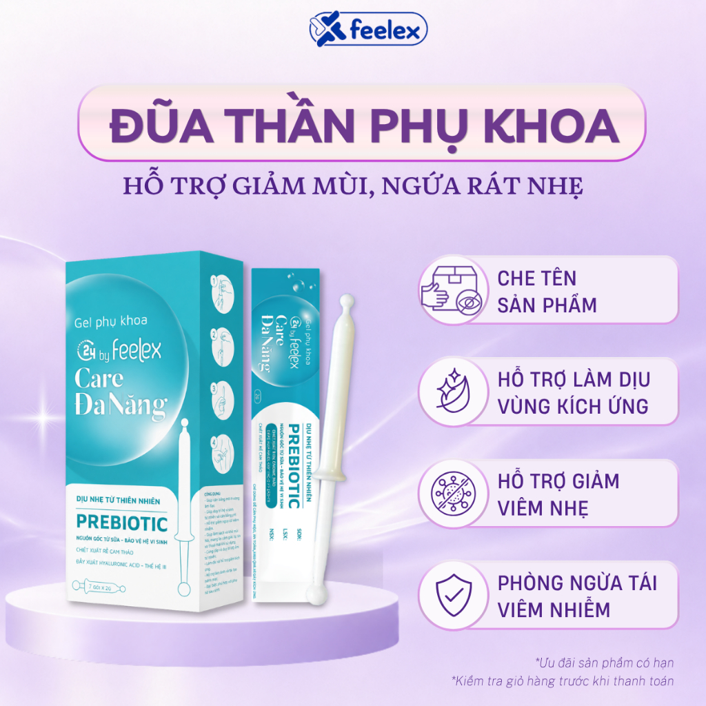 Dung dịch vệ sinh phụ nữ đũa thần inner C24 by Feelex Care Đa Năng hỗ trợ giảm mùi, ngứa rát nhẹ 7c
