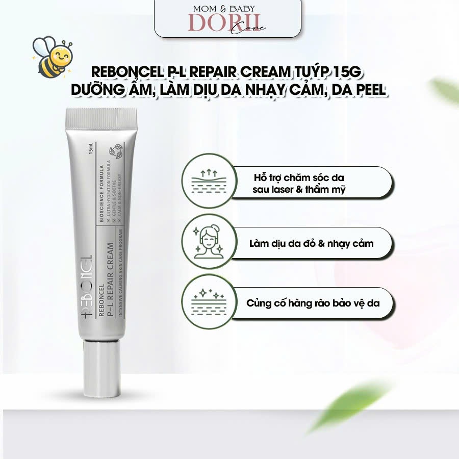 Reboncel Kem phục hồi da chuyên biệt Reboncel PL Repair Cream Tuýp 15g