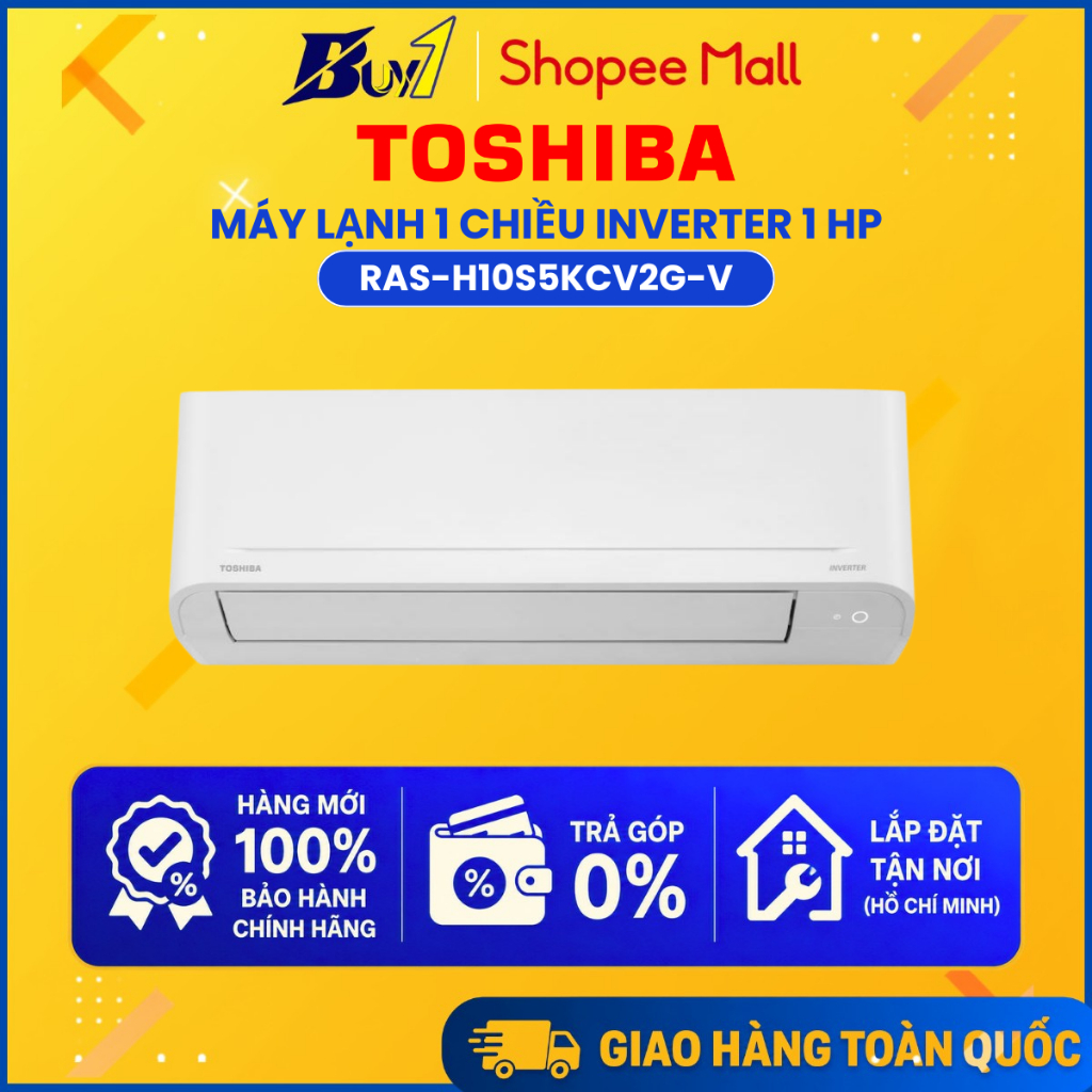 RAS-H10S5KCV2G-V - Máy lạnh Toshiba Inverter 1 HP RAS-H10S5KCV2G-V - Hàng chính hãng