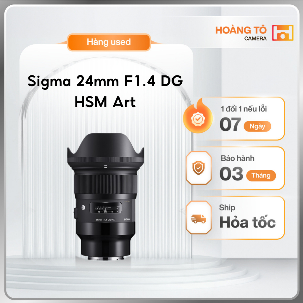 Ống kính Sigma 24mm F1.4 DG HSM Art For Sony | Cũ