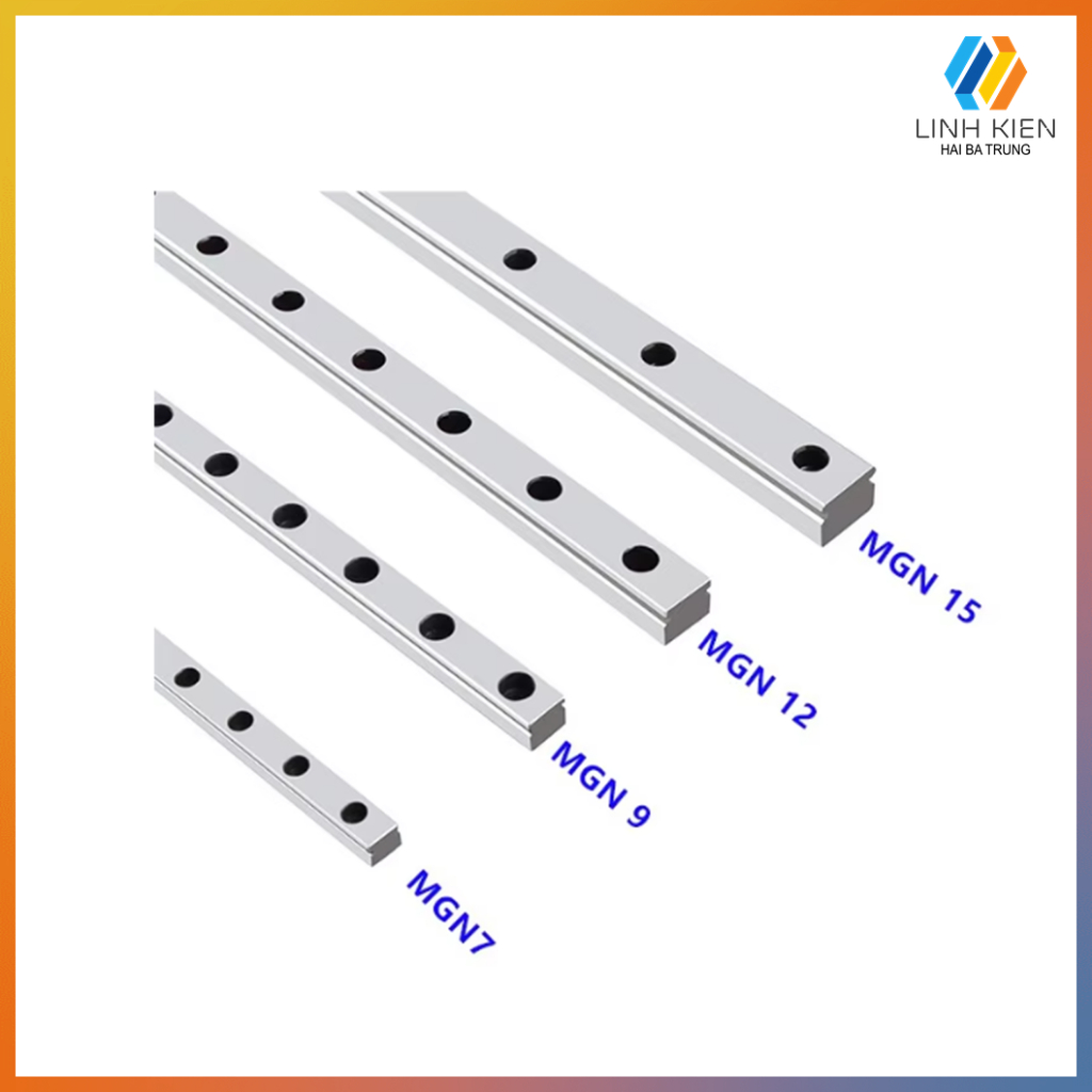 Thanh trượt MGN7 MGN9 MGN12 MGN15 – giá 10cm (Không kèm con trượt)