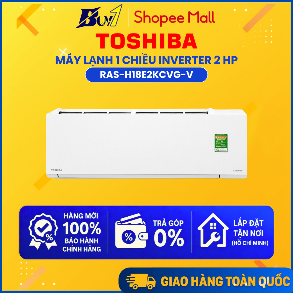 RAS-H18E2KCVG-V - Máy lạnh Toshiba Inverter 2 HP RAS-H18E2KCVG-V - Hàng chính hãng