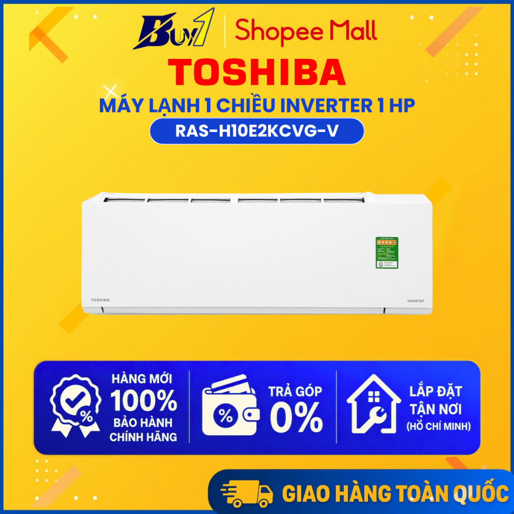 RAS-H10E2KCVG-V - Máy lạnh Toshiba Inverter 1 HP RAS-H10E2KCVG-V - Hàng chính hãng