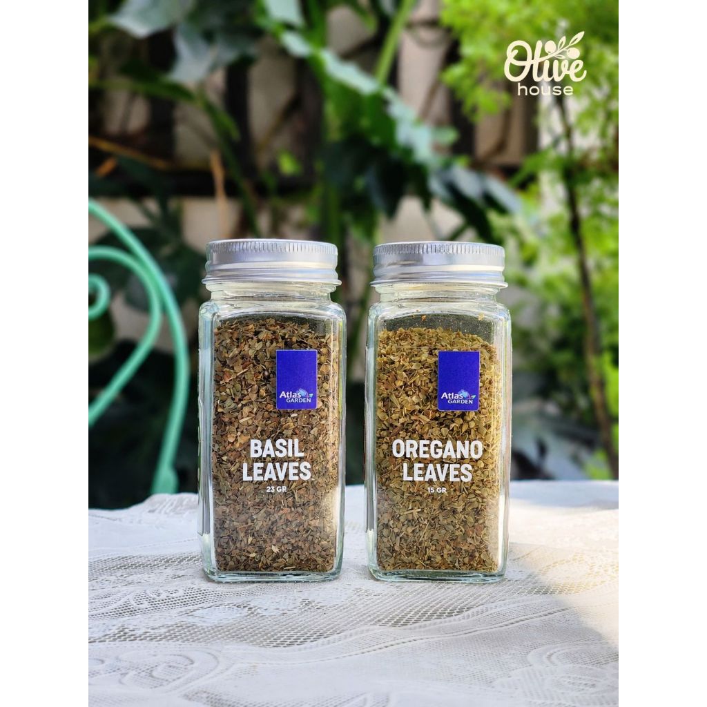 Lá BASIL/ OREGANO khô Atlas Garden