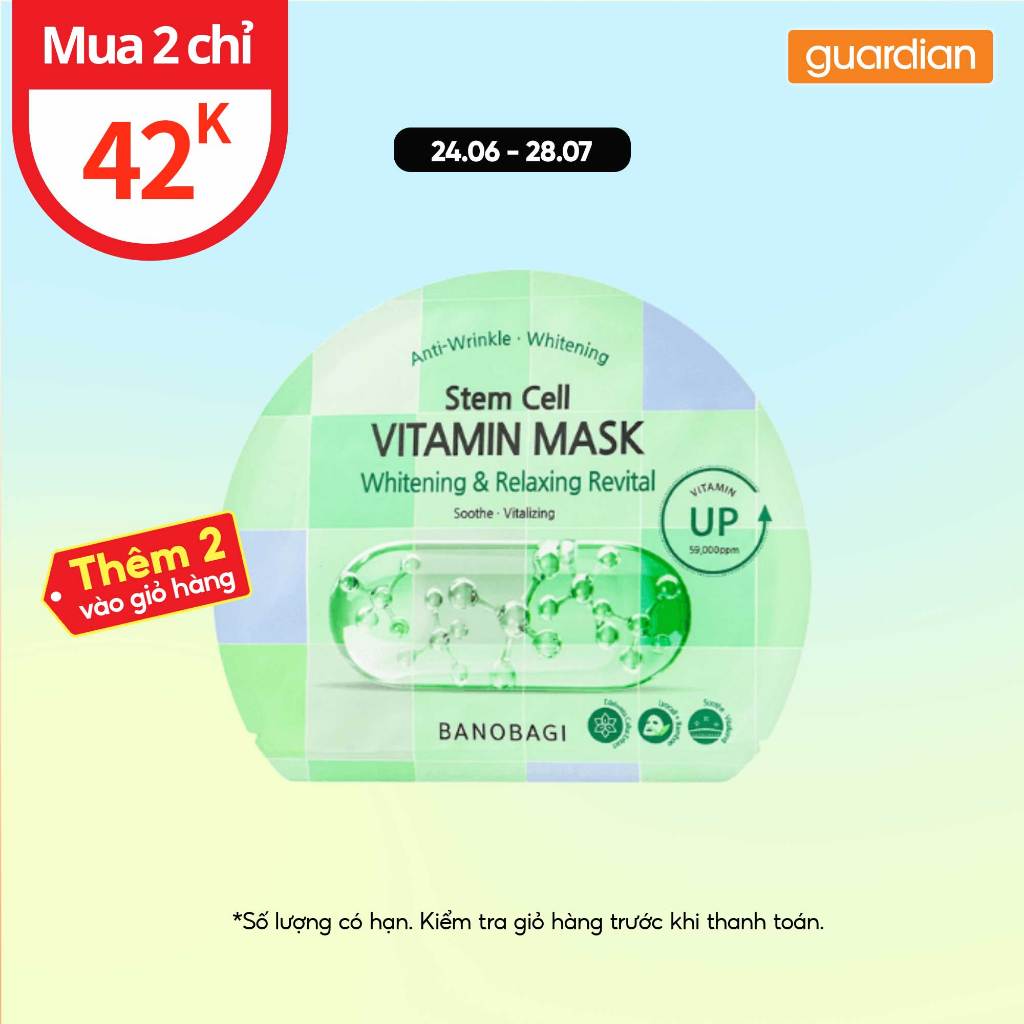 Mặt Nạ Giúp Dưỡng Sáng Và Giúp Phục Hồi Da Vita Genic Jelly Mask Whitening And Repair Banobagi 30Gr