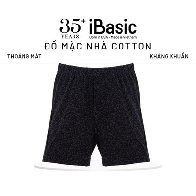Quần đùi mặc nhà bé trai iBasic thun cotton USA kháng khuẩn in hoạ tiết HOMB008B
