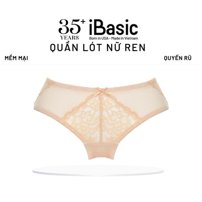 Quần lót nữ iBasic bikini ren phối lưới PANY060