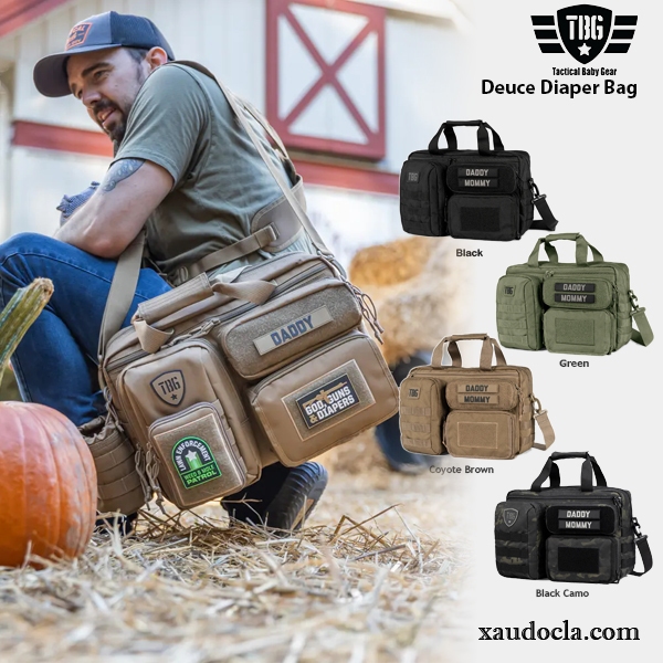 Túi Đeo Chéo Chiến Thuật Cho Nam Dùng Hằng Ngày TACTICAL BABY GEAR Deuce Diaper Bag (màu COYOTE BROW