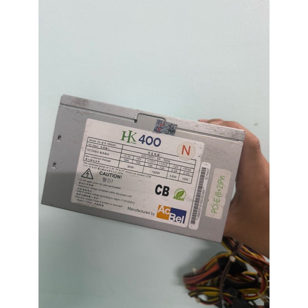 Nguồn máy tính Acbel 400W( CST 400W ) Hàng Tháo Máy Zin Chạy Oke