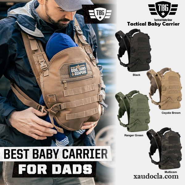 Địu Em Bé Dành Cho Ba Mẹ Thích Chơi Đồ Lính TACTICAL BABY GEAR Carrier
