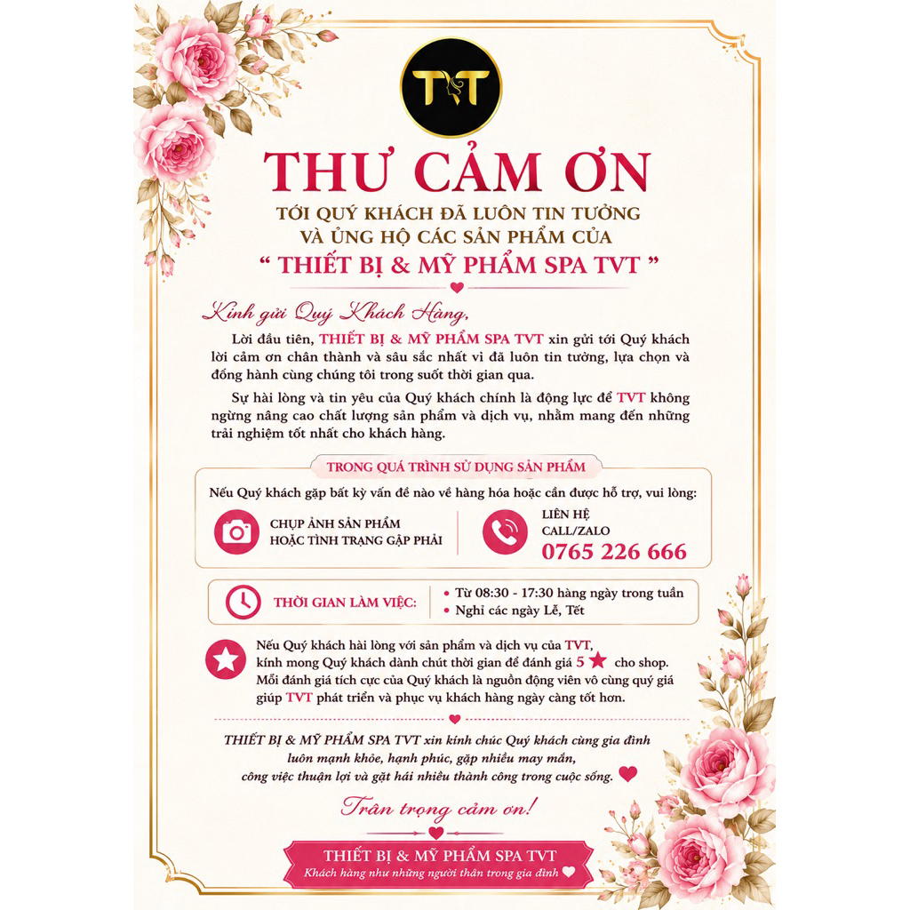 THƯ CẢM ƠN- MÁY MASSAGE CẦM TAY KONKA