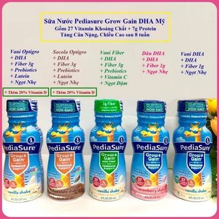 Sữa Nước PediaSure Thùng Mỹ Đủ Vị dinh Dưỡng Toàn Diện Cho Bé Biếng ăn