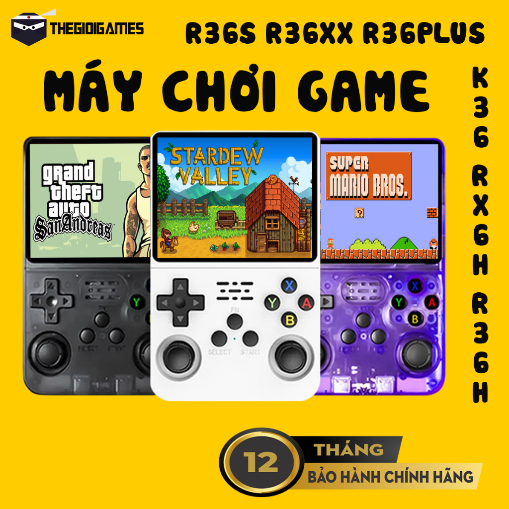 [Bảo Hành 12T] Máy Game R36S/ K36/ RX36XX/ R36Plus/ RX6H/ R36H/ FX35H/ R36H Pro Max/ FX45V - Chính H