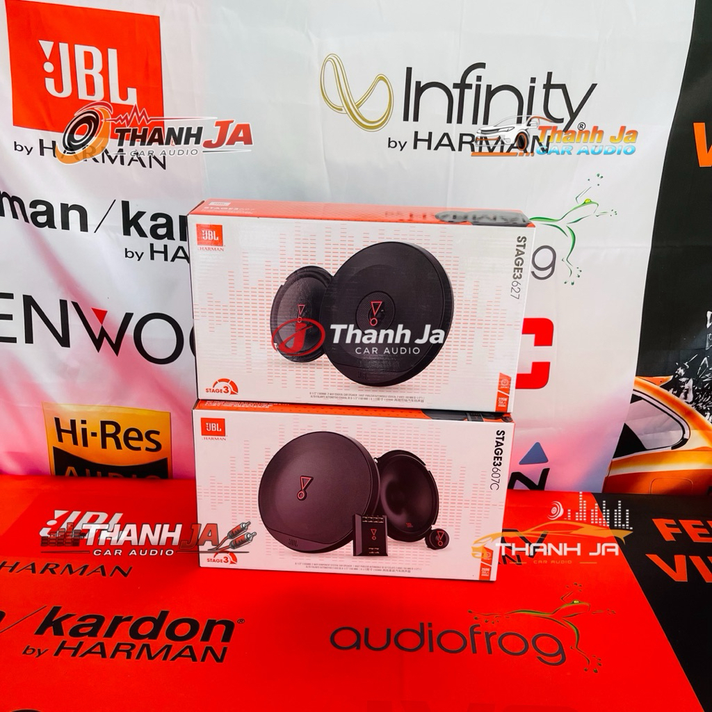 6 Loa Xe Jbl Stage 3 607C , Jbl Stage 3 627 , Hàng PGI, Kèm Dây Jack, Vè Che Mưa , Đế Loa , Cho Từng