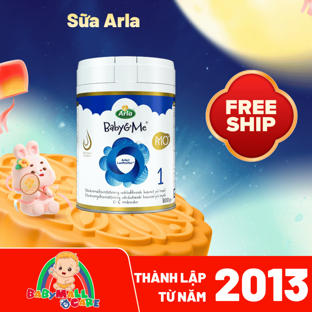SỮA ARLA BABY&ME HMO 800G – BỔ SUNG 5 HMO, MFGM, OPO